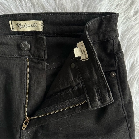 MADEWELL Skinny Jeans Pants Womens Size 27 Curvy High Rise Solid Black J1376 - Picture 1 of 9